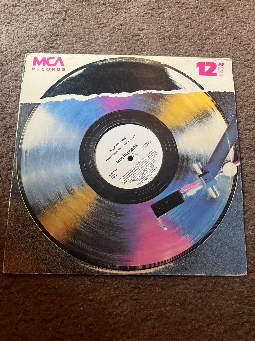 MCA Records 12" Vinyl Single - Multicolor Record Artwork